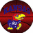 Four- with basketball, text phrases, and color blocks; top-left shows Kansas Jayhawks logo on a brown ball