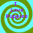 Four identical spiral patterns with green and cyan colors, each containing purple text reading "I Love Puppies" in a pixelated font.