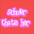 six distinct images: red background with pink text, a person smiling in light clothing, blue background with black text, white background with purple text and heart symbol, blue background with partial bold text, and two chocolate cookies on white surface
