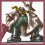Four- shows a pixelated character with green clothing, brown hair, and gold accessories; one displays the name 'Hagrd' in stylized red text
