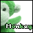 Green and white pixelated monkey face with 'Monkey' text below, showing slight head movement