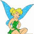 Pixelated fairy character with blue wings and green dress sits against white background, surrounded by green text on bright pink backdrop.