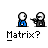 Animated contact sheet of 18 pixel art frames showing two stick figures in blue and black interacting with a glowing white portal, including shooting actions and red laser effects.
