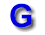 Blue 'G' letter icon transitions through multiple states of distortion and transparency against a gray background.