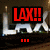 Pixelated image with layered text elements in red, yellow, and blue over a blurred background featuring metallic or reflective shapes.