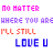 Pixelated text-based buddy icon with four lines of colored pixel art on white background, each line in distinct color scheme.