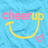 Light blue crumpled fabric background with pink and yellow text 'cheerup' and a yellow curved arrow pointing to a pink heart symbol.