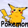 Two pixelated yellow Pikachu figures with red cheeks and black-tipped ears stand side-by-side against a light gray background, one holding a Poké Ball.