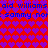 Red and purple pixelated heart pattern with repeated blue text reading 'aid williams aid williams : sammy not: sammy not' across two horizontal bands.