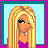 Pixelated cartoon-style icon showing a blonde woman with long hair, purple top, and blue skirt, with text labels "Sammy" and "Jo" below.
