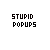 Pixelated pop-up windows with text like 'CONGRAT CLAIM PRIZE', 'SHILIES!', and 'FREE iPod' display various emoticons, colored icons, and 'YOU'RE THE 1,000 VISIT' messages on a white background.