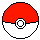 Four pixelated red-and-white spherical icons arranged in a , each showing different states of the central button and side latch mechanism