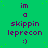 Green background with purple text reading 'im a skippin leprecon :)' repeated in four , each containing three identical of the same text and emoticon