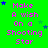 Green background with repeated pink text 'Make A Wish On a Shooting Star' and scattered blue stars, some of which change position across frames.