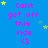 Blue background with pink text reading 'Cant get off this ride <3' repeated in a , scattered yellow and light blue stars