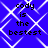 Blue background with white diamond lattice pattern and four identical text blocks reading 'cody is the bestest' in black pixelated font.