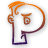 Two side-by-side animated frames of a stylized cartoon character head with orange hair and brown outline, featuring the number 69 inside a white circular area on the face.