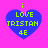 Four identical blue heart-shaped icons with green text on a pink background, each displaying 'i LOVE TRISTAN 4E' in pixelated font.