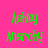 Green text reading 'Ashley Anarchy' on four distinct background colors: bright pink, dark purple, black, and deep magenta.