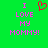 Green background with pink text reading 'I LOVE MY MOMMY!' and a red pixelated heart symbol above the text.
