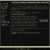 Pixelated dark-themed interface with a small purple and blue icon on the left side, surrounded by indistinct text elements.