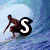 six pixelated images with large letters over backgrounds: surfing wave, pink palm trees, beach chair, pier sunset, sand heart, and 'Summer 20' text