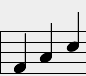 Musical notation with black notes on white staves, showing repeated patterns and rhythmic variations across multiple lines.