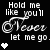 Animated contact sheet showing two frames of a pixel art buddy icon with text and heart symbols on black background.