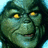 Green-skinned character with glowing yellow eyes and a slight smile, next to blue text reading "MY" and green text reading "IDOL!" on black backgrounds.