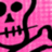 Pink skull and crossbones on left, pink pixelated text on black background reads "I'm bringing PUNK back."