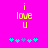 Yellow text 'i love u' on bright pink background with cyan and purple pixelated stars below, two variations of star arrangement visible.