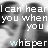 four and four shows a repeating pattern with text overlays, where the word 'whisper' changes color from light blue to dark blue across frames