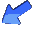 Blue arrow icons in various orientations and shades displayed on a gray background.