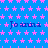 Blue background with repeating pink star pattern and multiple instances of the name 'Joanna' in blue text.