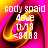 A static digital image with a swirling orange and pink background displaying text elements including 'cody spaid', 'deve', '11/18', '<3893', 'julia', 'jaycee', 'milly', 'annie', and 'sisterz 4 lyfe'.