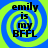 Four identical display text over a blue and green spiral background with pixelated edges