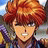 A pixelated anime-style character with red hair and glasses appears on the left side of a contact sheet, while the right side displays "Anime IM" text above "COM" in white pixelated font against black background.