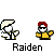 Pixel art animation of two figures with red hair and yellow shirts, one holding a white object, performing actions with yellow and red particle effects against a gray background.