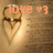 Pixelated image of a dog with glasses and the word 'love' in orange text above it, set against a brown textured background.