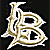 Animated contact sheet showing two variations of a stylized 'LB' logo on black background and text 'CoolBuddy.com' on blue background, all in pixelated 50x50 icon format.