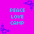 Pixelated cyan text "PEACE LOVE CAMP" repeats across a bright magenta background with scattered blue square patterns.