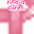 Pixelated pink and white image with text fragments arranged in a , showing partial phrases about finding a cure and sleeping without tears