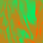 A static image with a green and orange gradient background featuring abstract flowing patterns, partially overlaid by a solid gray rectangle in the bottom-right corner.