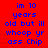 Red background with blue pixelated text reading 'im 10 years old but ill whoop yr ass Chip' in two identical vertical