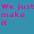 A pixelated image with a blue top section containing pink text and a heart, and a lower section showing a rider on horseback in an arena.