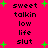 Bright pink background with green plus signs scattered across, displaying repeated text in black pixelated font.
