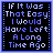 Two side-by-side animated frames of a pixelated text-based buddy icon with blue border and black background displaying the phrase "If It Was That Easy I Would Have Left A Long Time Ago" in light purple pixels.