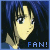 Pixelated anime-style character with blue hair and yellow skin, four identical showing slight head angle variations beneath 'FAN!' text