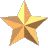 Golden star-shaped icons in various sizes and orientations displayed on a gray background, with some showing animation frames.