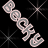Animated contact sheet showing two frames of a pixelated 'Buddy' text icon with alternating light and dark color schemes against black background with starbursts.